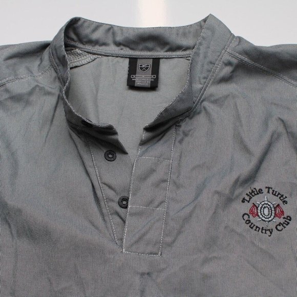 Little Turtle Country Club Vintage Nike Golf Jacket 1/4 Snap MED Pullover - Picture 1 of 8
